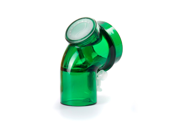 Сменный угловой невентилируемый соединитель с портом для бронхоскопии