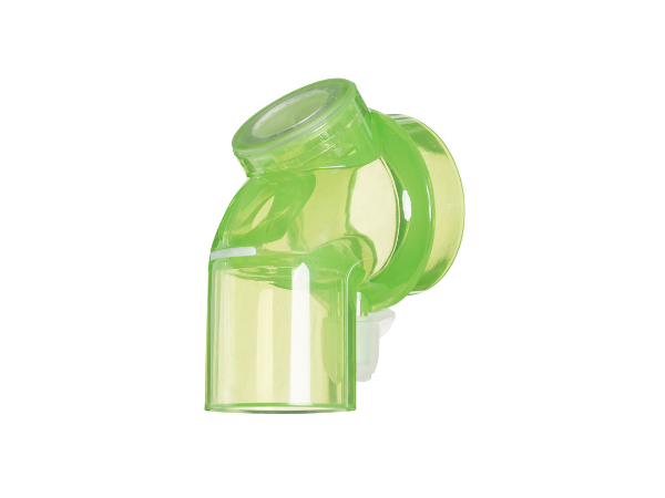 Сменный угловой невентилируемый соединитель с клапаном анти-асфиксии и портом для бронхоскопии 