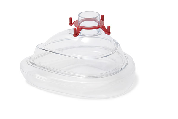 Экономичная анестезиологическая лицевая маска для взрослых очень большая с красным крепежным кольцом, 22F, размер 6