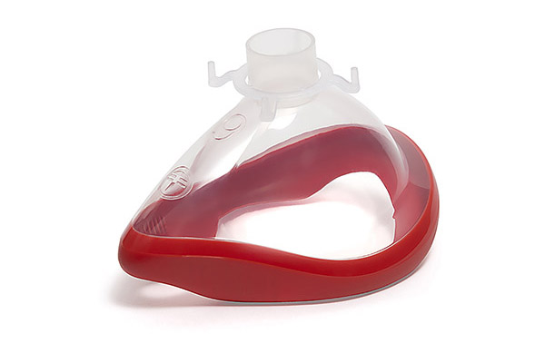 Анестезиологическая лицевая маска ClearLite, размер 6, очень большая для взрослых, с красной манжетой, 22F