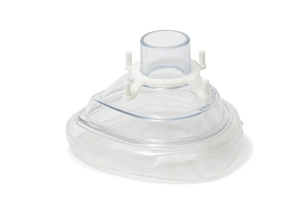 Экономичная анестезиологическая лицевая маска для детей с белым крепежным кольцом,22F, размер 2