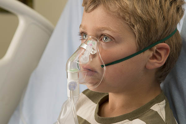 Маска для детей с индикатором дыхания Respi-Check высокой концентрации кислорода с трубкой, 2.1m