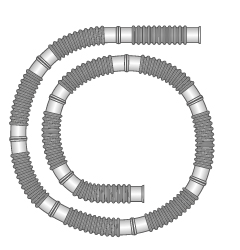22мм шланг Flextube - длина 50м, отрезной шаг 0.15м