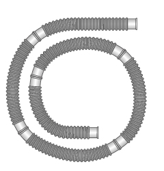 22мм шланг Flextube - длина 50м, отрезной шаг 0.4м