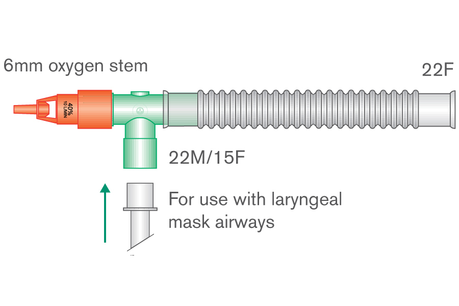 КОМПЛЕКТ С КЛАПАНОМ ВЕНТУРИ  ДЛЯ ВЕНТИЛЯЦИИ  40% КИСЛОРОДОМ