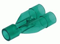 22мм Y-образный параллельный соединитель,  22M/15F -- 22M-22M