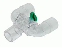 РЕГУЛИРУЕМЫЙ Y-ОБРАЗНЫЙ СОЕДИНИТЕЛЬ C ФИКСИРОВАННОЙ ШЕЙКОЙ и двойным шарнирным соединением 22M/15F - 22M - 22M с портом luer