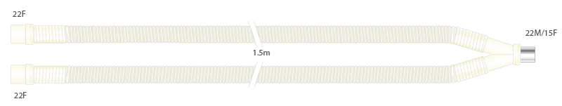 Clear Hytrel®, дыхательный контур, длина 1,5м